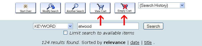 View and Empty Cart